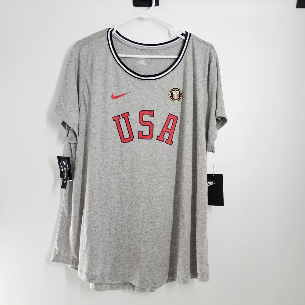 NWT The Nike TEE Womens‎ 1x Team USA Olympic Short Sleeve T Shirt